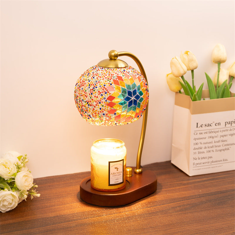 Summer Candle Warmer Lamp Bohemian Home Decor, Dimmer/Timer