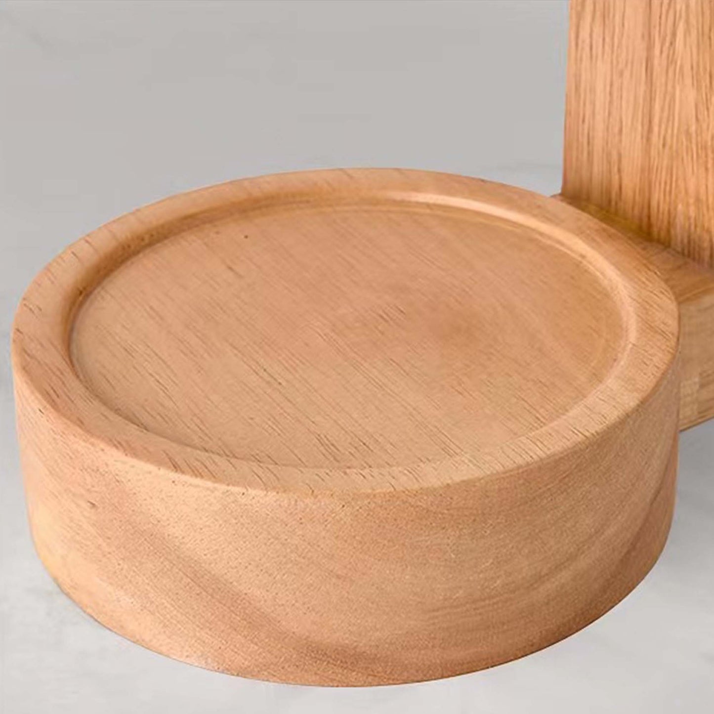 Ani Light Wood Candle Warmer, White