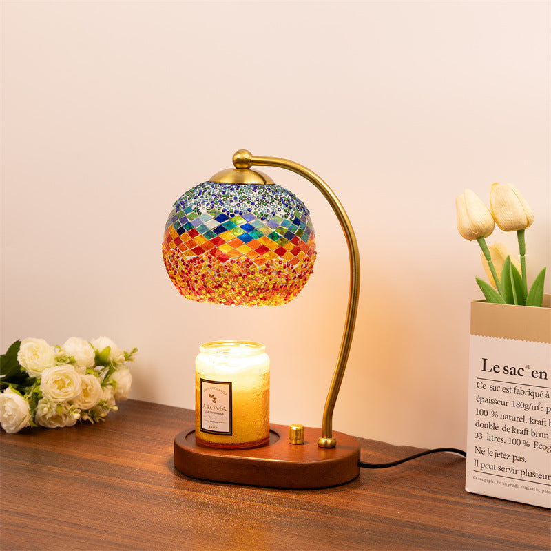 Summer Candle Warmer Lamp Bohemian Home Decor, Dimmer/Timer