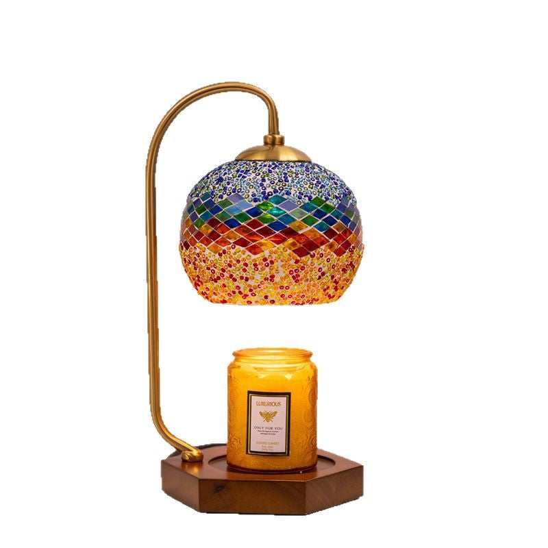 Summer Candle Warmer Lamp Bohemian Home Decor, Dimmer/Timer