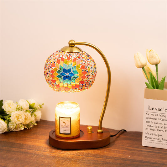 Summer Candle Warmer Lamp Bohemian Home Decor, Dimmer/Timer