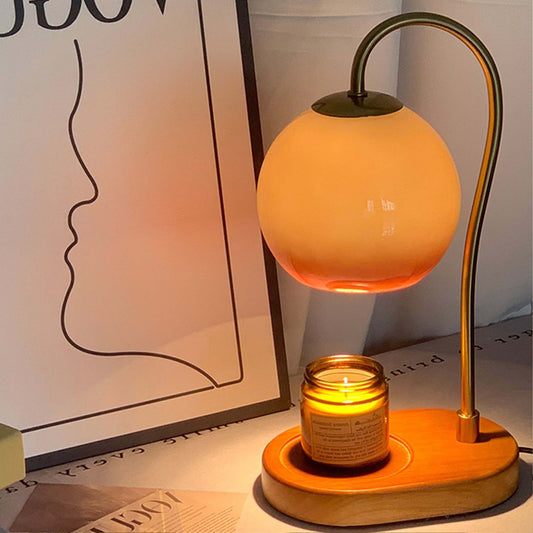 Molly Vintage Candle Warmer, Amber Shade