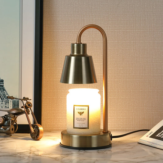 Tina Candle Lamp, Bronze Shade